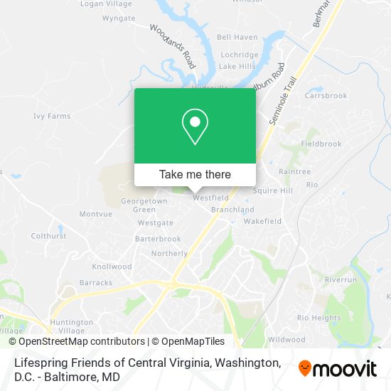 Lifespring Friends of Central Virginia map