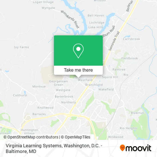 Virginia Learning Systems map