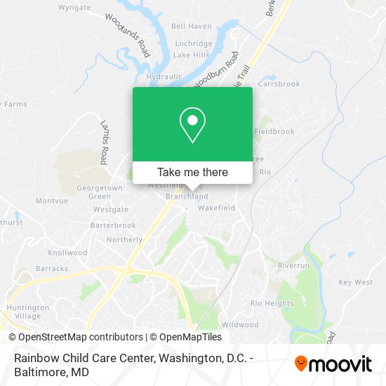 Mapa de Rainbow Child Care Center
