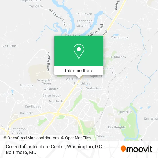 Green Infrastructure Center map