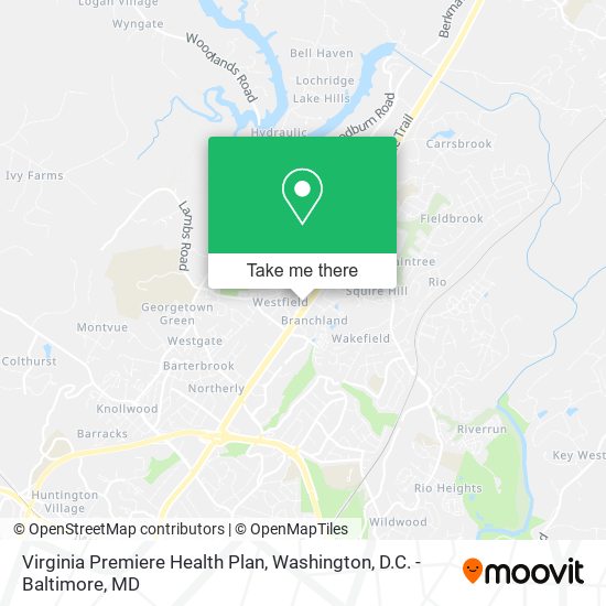 Virginia Premiere Health Plan map