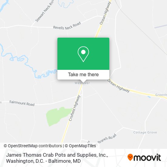 Mapa de James Thomas Crab Pots and Supplies, Inc.