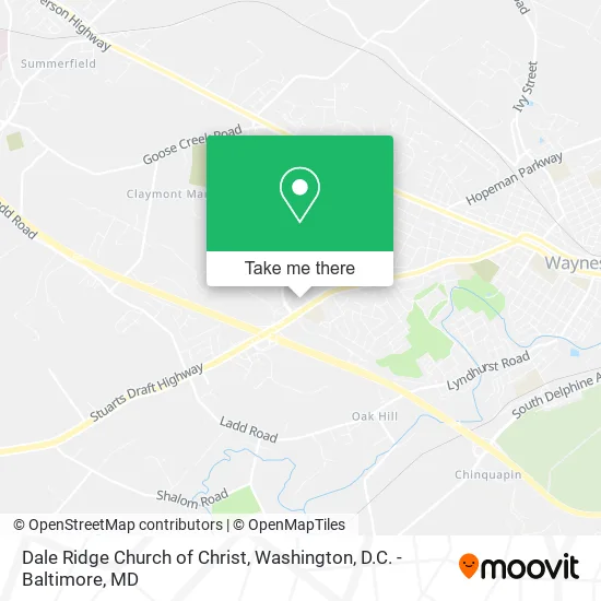Mapa de Dale Ridge Church of Christ