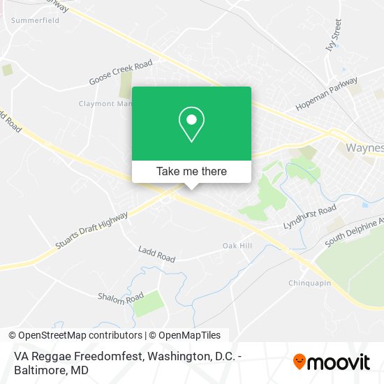 Mapa de VA Reggae Freedomfest