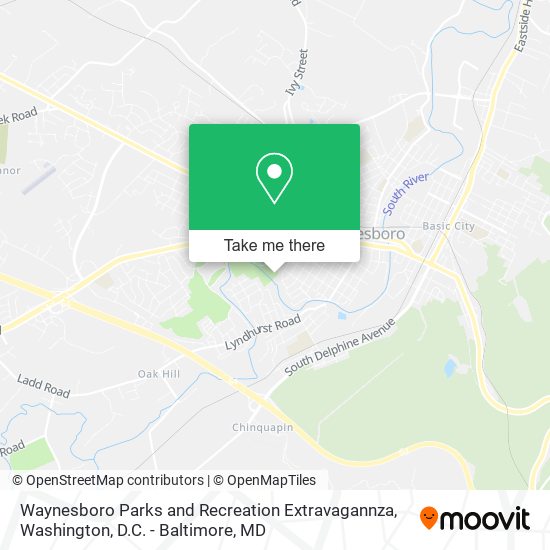 Waynesboro Parks and Recreation Extravagannza map