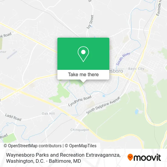 Waynesboro Parks and Recreation Extravagannza map