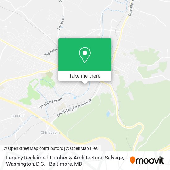 Legacy Reclaimed Lumber & Architectural Salvage map