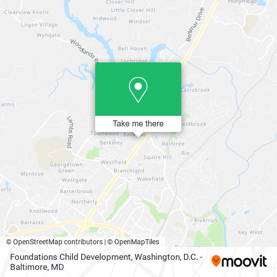 Foundations Child Development map
