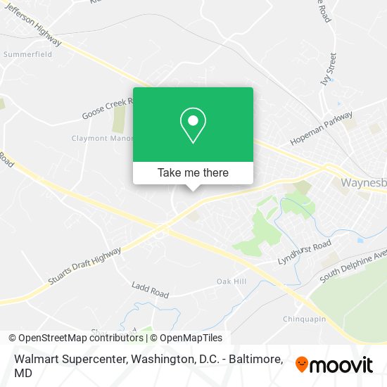 Mapa de Walmart Supercenter