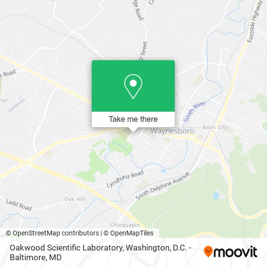 Oakwood Scientific Laboratory map