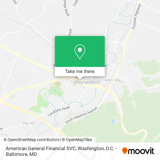 American General Financial SVC map