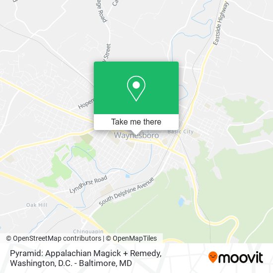 Pyramid: Appalachian Magick + Remedy map