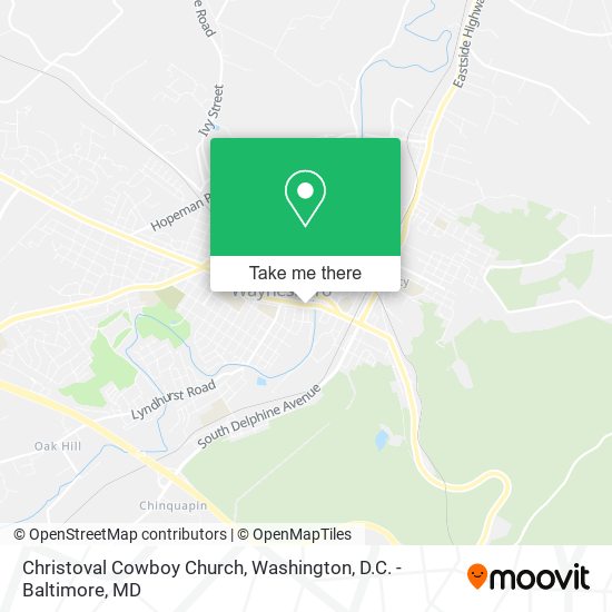 Christoval Cowboy Church map