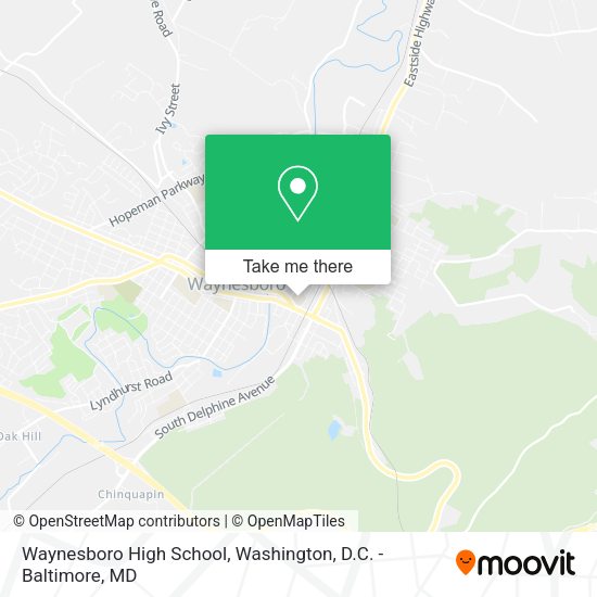Mapa de Waynesboro High School