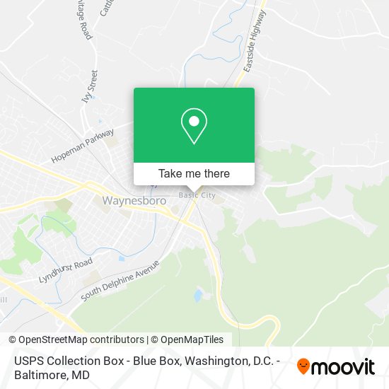 USPS Collection Box - Blue Box map