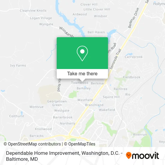 Dependable Home Improvement map