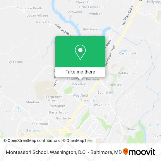 Montessori School map