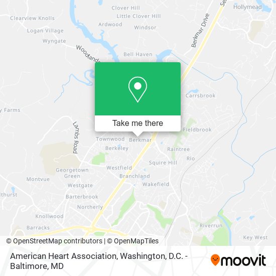 American Heart Association map