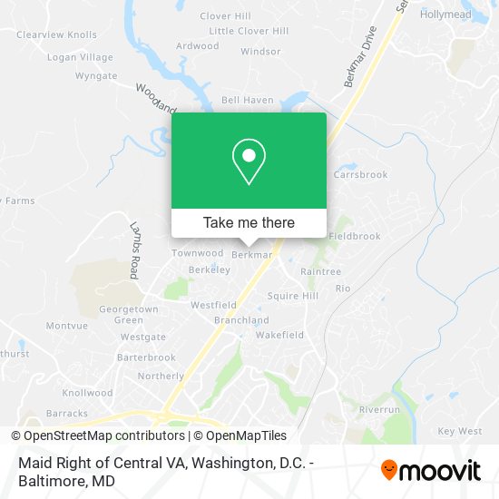 Maid Right of Central VA map