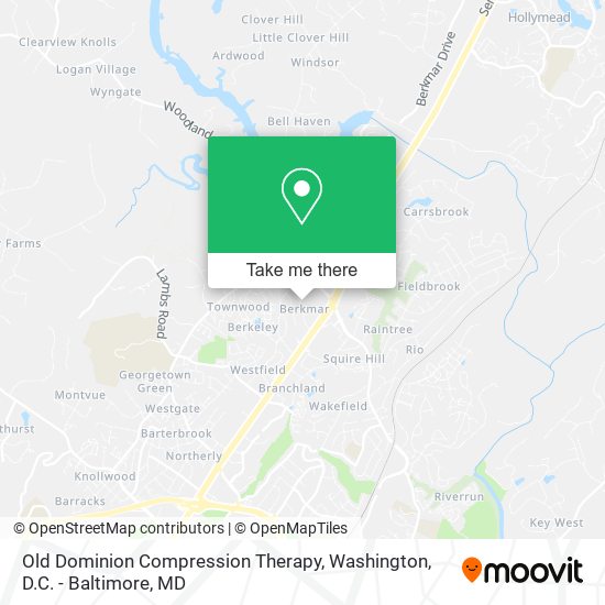 Mapa de Old Dominion Compression Therapy