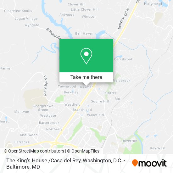The King's House /Casa del Rey map