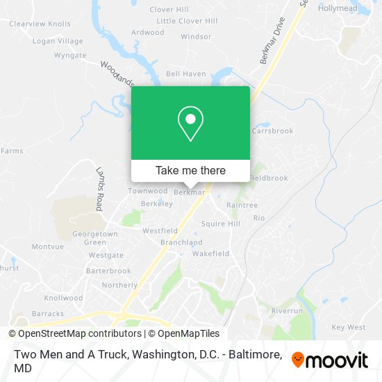 Two Men and A Truck map
