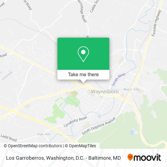 Los Garroberros map