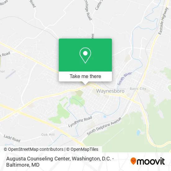 Augusta Counseling Center map