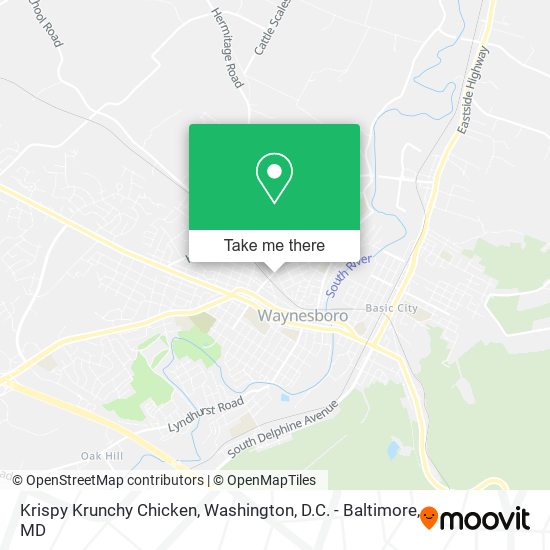 Krispy Krunchy Chicken map