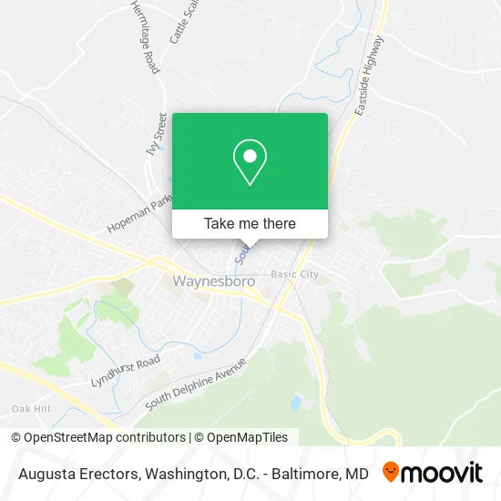 Augusta Erectors map