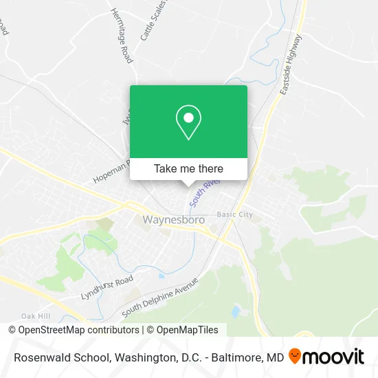Rosenwald School map