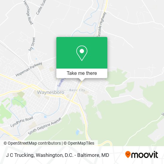 J C Trucking map