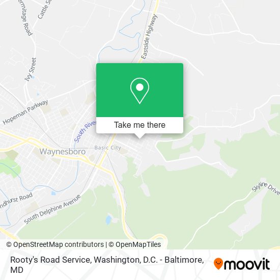 Mapa de Rooty's Road Service