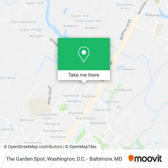 The Garden Spot map
