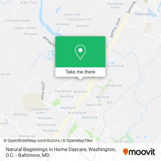 Natural Beginnings in Home Daycare map