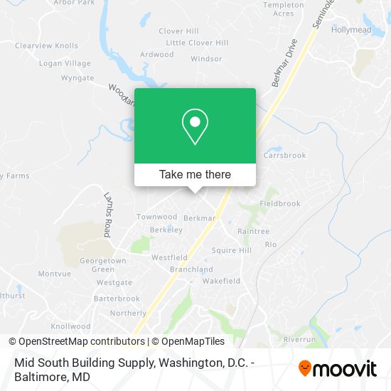Mid South Building Supply map