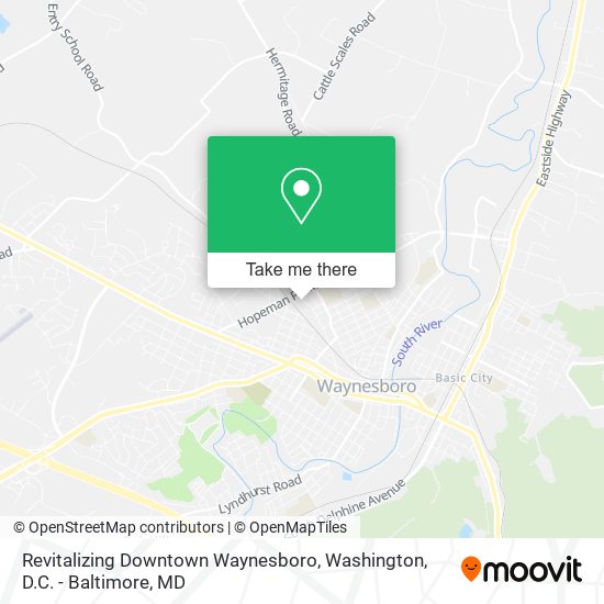 Revitalizing Downtown Waynesboro map