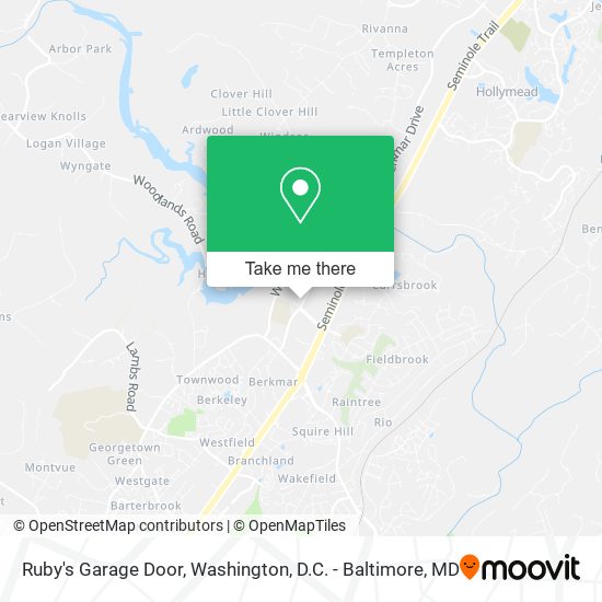 Ruby's Garage Door map