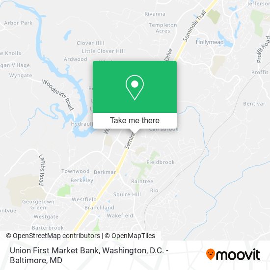 Mapa de Union First Market Bank