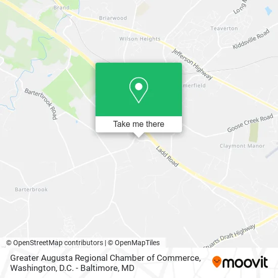 Greater Augusta Regional Chamber of Commerce map