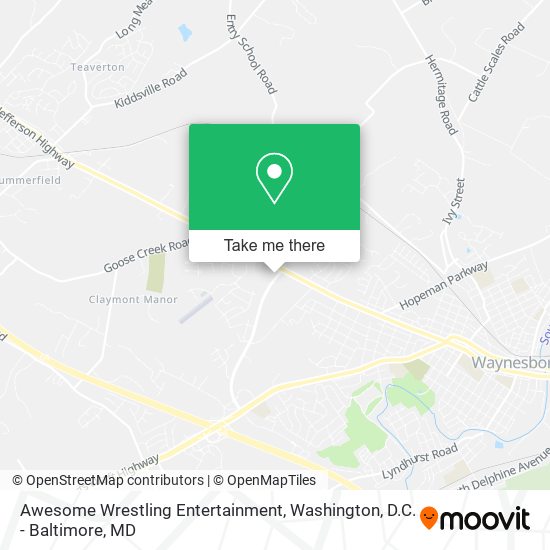 Mapa de Awesome Wrestling Entertainment