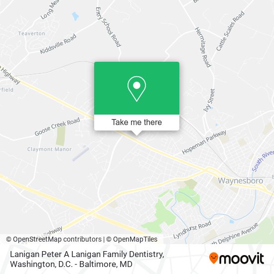 Lanigan Peter A Lanigan Family Dentistry map