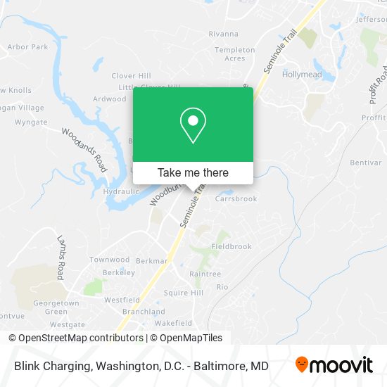 Blink Charging map