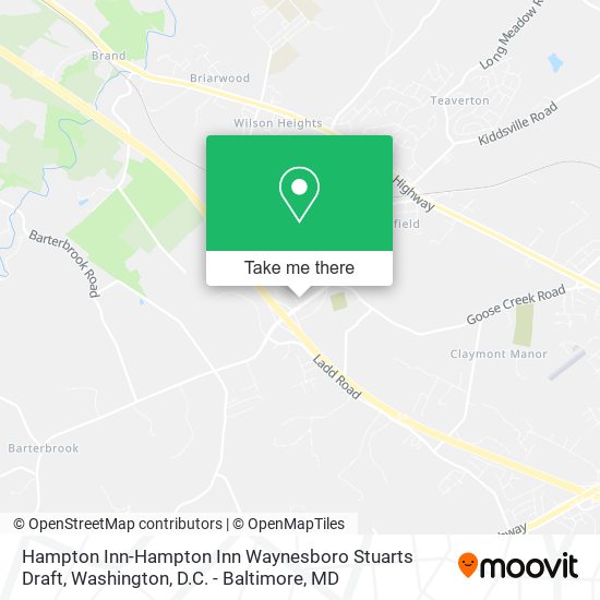 Hampton Inn-Hampton Inn Waynesboro Stuarts Draft map