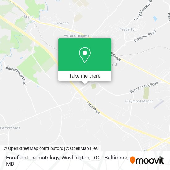 Mapa de Forefront Dermatology