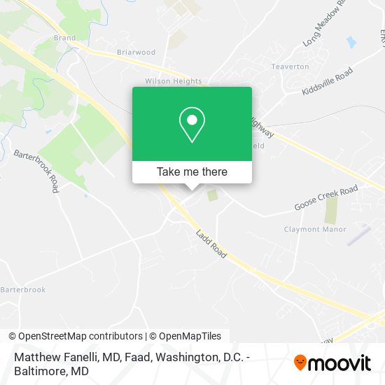 Matthew Fanelli, MD, Faad map