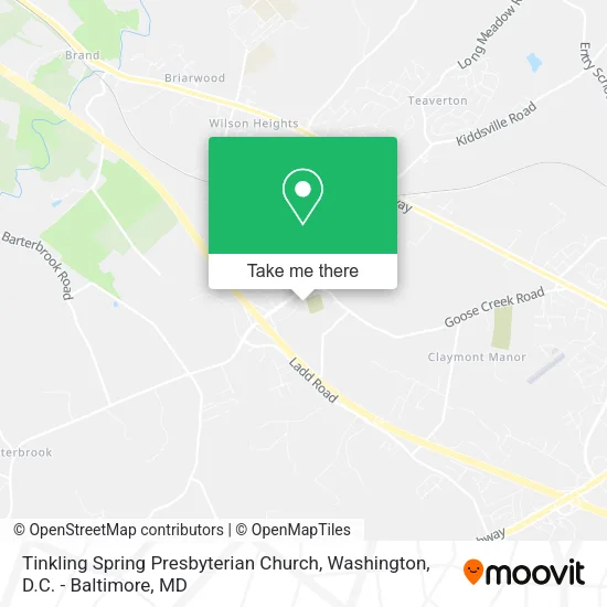 Tinkling Spring Presbyterian Church map
