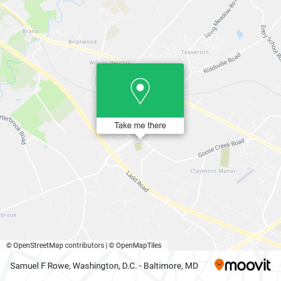Samuel F Rowe map