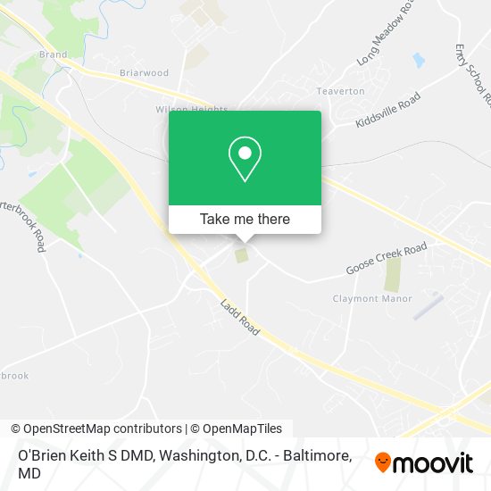 O'Brien Keith S DMD map