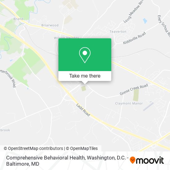 Mapa de Comprehensive Behavioral Health